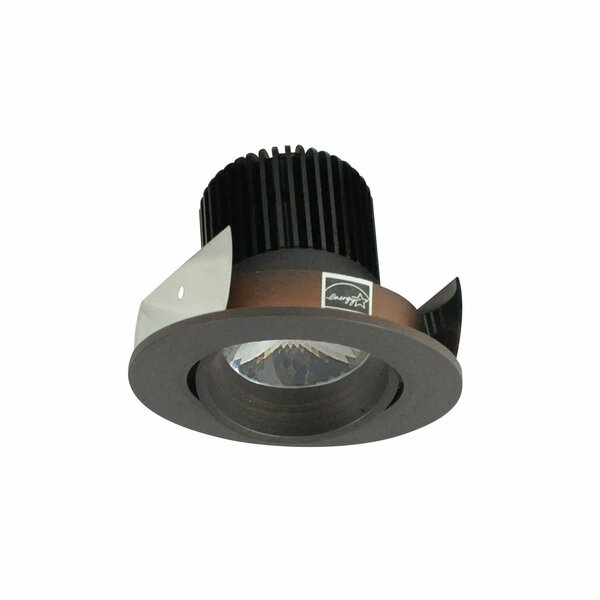 Nora Lighting 4in Iolite LED Sq. Bullnose, 10-Degree 800lm / 12W, 2700K, Black Finish NIO-4SNB27QBB NIOB-2RC27QBZ